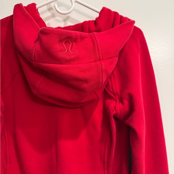 Lululemon Red Zip-Up Scuba Hoodie - Picture 4 of 4